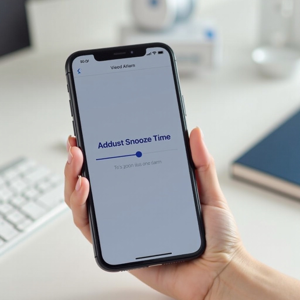 how to change the snooze time on iphone